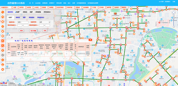 城市供熱管網(wǎng)GIS系統(tǒng)